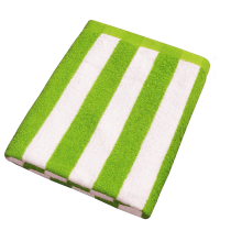 Green beach towel